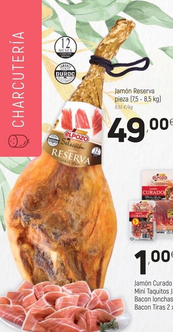 Coviran Jamón Reserva pieza oferta