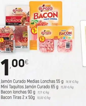 Coviran Jamón Curado Medias lonchas 55g oferta