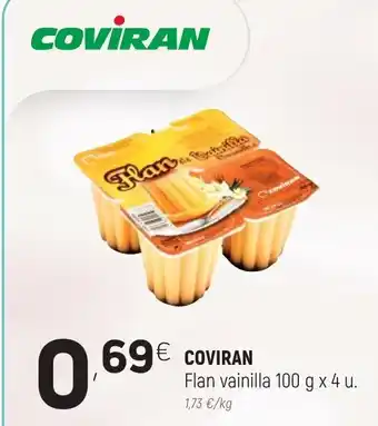Coviran Coviran Flan vainilla 100g x 4 u oferta