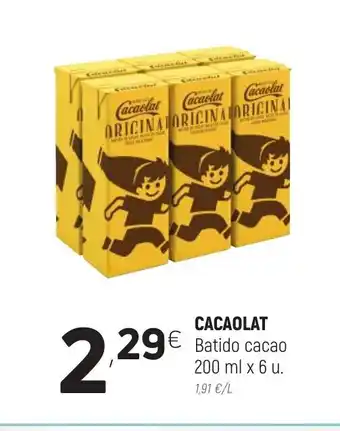 Coviran Cacaolat Batido cacao 200ml x 6u oferta