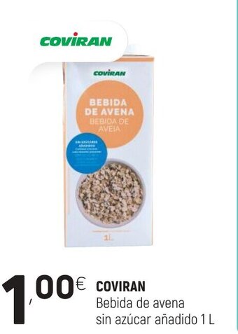 Coviran Coviran Bebida de avena sin azúcar añadido 1L oferta