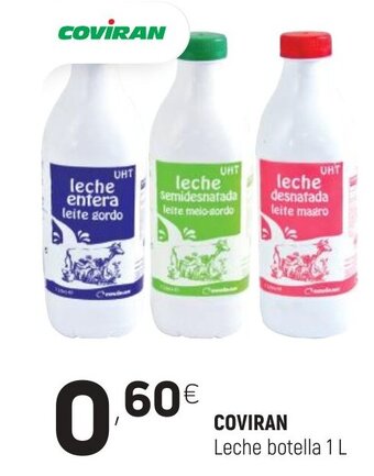 Coviran Coviran Leche botella 1L oferta
