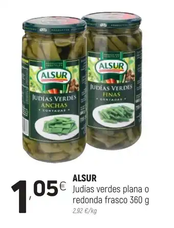 Coviran Alsur Judias verdes plana o redonda frasco 360g oferta