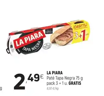 Coviran La Piara Paté Tapa negra 75g oferta