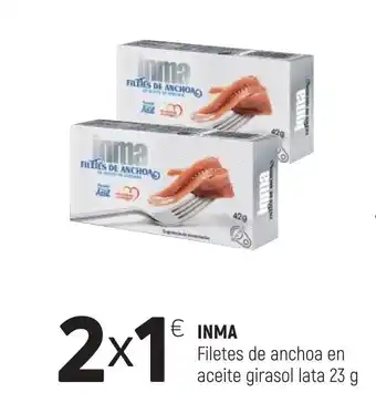 Coviran Inma Filetes de anchoa en aceite girasol lata 23g oferta