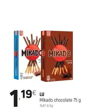 Coviran Lu Mikado chocolate 75g oferta