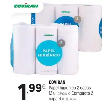 Coviran Coviran Papel higienico 2 capas 12u oferta