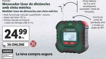 Lidl Mesurador láser de distáncies amb cinta métrica oferta