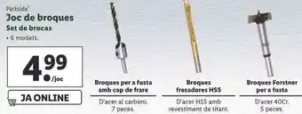 Lidl Joc de broques Set de brocas oferta