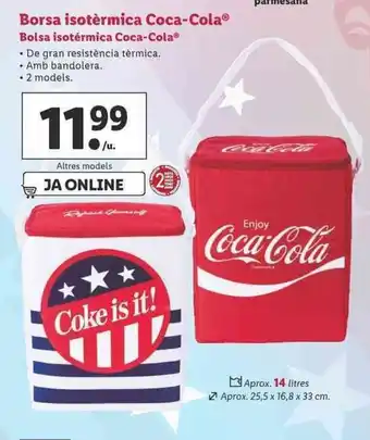 Lidl Borsa isotérmica Coca-Cola Bolsa isotérmica Coca-cola oferta