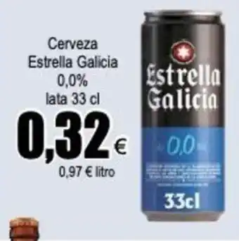 FROIZ Estrella Galicia 0,0% Cerveza lata 33 cl oferta