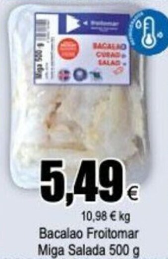 FROIZ Bacalao Froitomar Miga Salada 500 g oferta