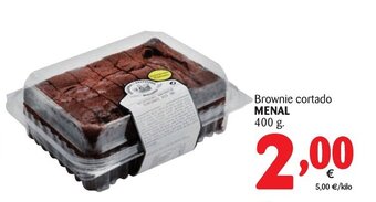Alimerka Menal Brownie cortado 400g oferta