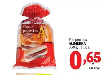 Alimerka Alimerka Pan perritos 330g 6 uds. oferta