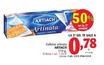 Alimerka Artiach Galletas artinata 210g oferta