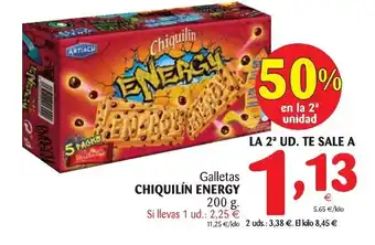 Alimerka Chiquilín Energy Galletas 200g oferta