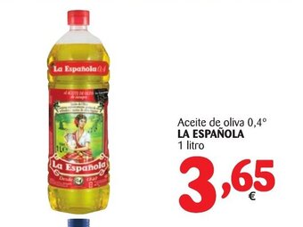 Alimerka La Española Aceite de oliva 0,4° 1 litro oferta