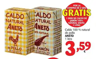 Alimerka Aneto Caldo 100% natural de pollo 1 litro oferta
