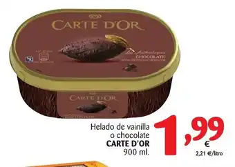 Alimerka Carte D'Or Helado de vainilla o chocolate 900ml oferta