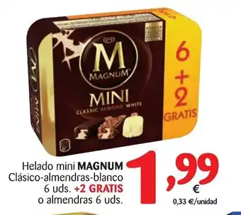 Alimerka Magnum Helado mini Clásico-almendras-blanco 6 uds. + Gratis o almendras 6 uds. oferta