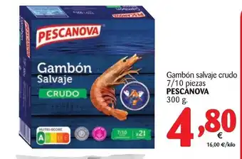 Alimerka Pescanova Gambón salvaje crudo 7/10 pz 300g oferta