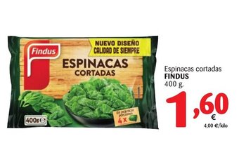 Alimerka Findus Espinacas cortadas 400g oferta