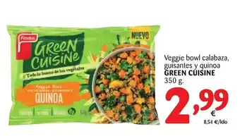 Alimerka Green Cuisine Veggie bowl calabaza, guisantes y quinoa 350g oferta