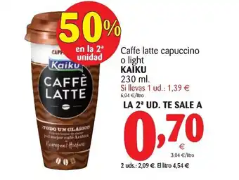 Alimerka Kaiku Caffe latte capuccino o light 230ml oferta