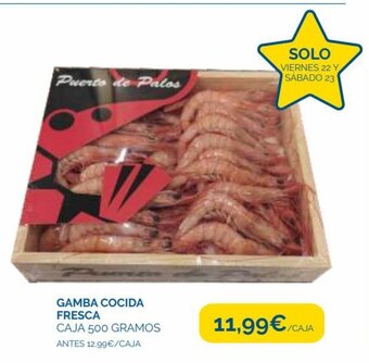 Cash Ecofamilia Gamba Cocida Fresca Caja 500 gramos oferta