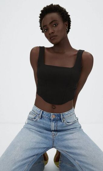 Stradivarius Top corset color oferta