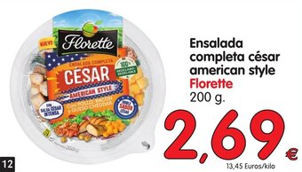Alimerka Florette Ensalada completa césar american style 200g oferta