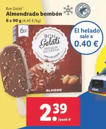Lidl Bon Gelati® Almendrado Bombón 6 x 90 g oferta