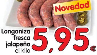 Alimerka Longaniza fresca jalapeño oferta