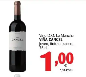 Alimerka Viña D.O. La Mancha Joven, tinto o blanco 75cl oferta
