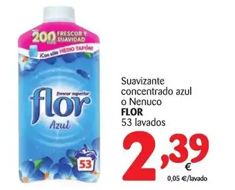 Alimerka Flor Suavizante concentrado ezul o Nenuco 53 lavados oferta