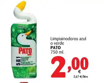 Alimerka Pato Limpiainodoros azul o verde 750ml oferta