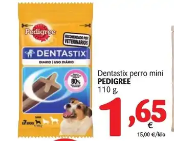 Alimerka Pedigree Dentastix perro mini 110g oferta