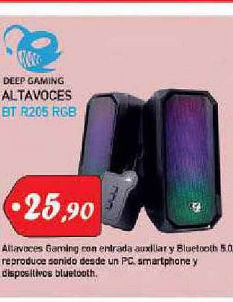 Microsshop Deep Gaming Altavoces Bt R205 Rgb oferta
