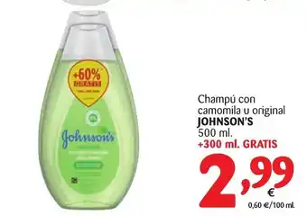 Alimerka Johnson's Champú 500ml oferta