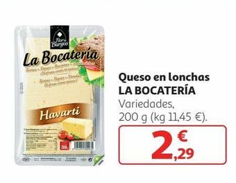 Alcampo Queso en lonchas oferta