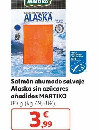 Alcampo Salmón ahumado martiko oferta