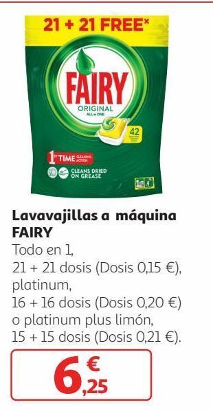 Alcampo Lavavajillas fairy oferta