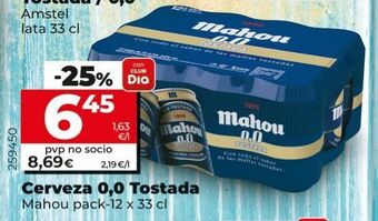 Maxi Dia Cerveza sin alcohol mahou oferta