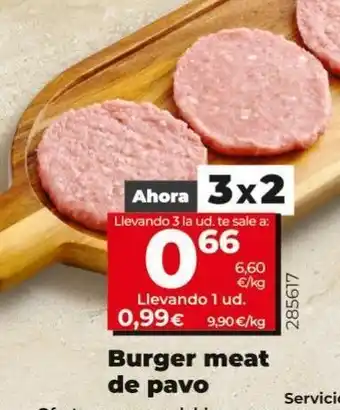 La Plaza de DIA Hamburguesas de pavo oferta