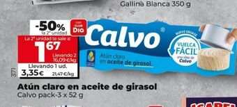 La Plaza de DIA Atún claro en aceite de girasol calvo oferta