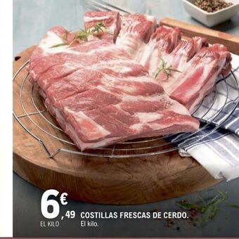 E.Leclerc Costillas frescas de cerdo oferta