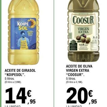 E.Leclerc Aceite de girasol oferta