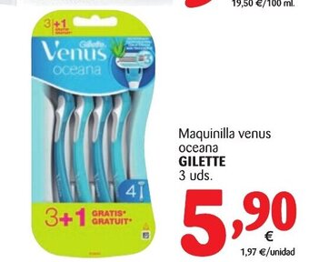 Alimerka Gillette Maquinilla Venus oceana 3 uds. oferta