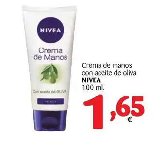 Alimerka Nivea Crema de manos con aceite de oliva 100ml oferta
