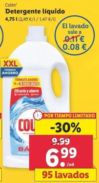 Lidl Detergente líquido colon oferta